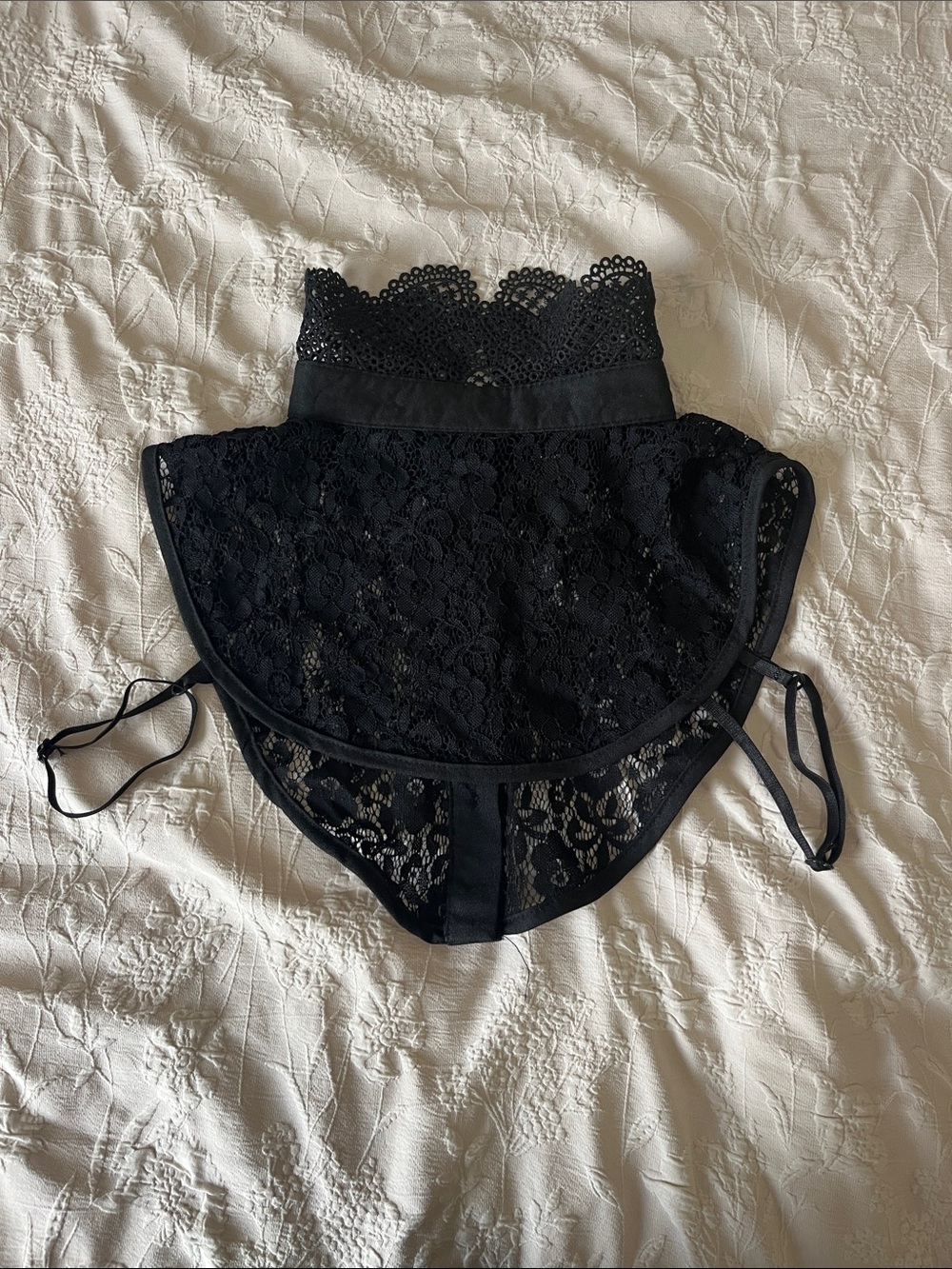 Black Lace High-Neck Bralette Insert - Women Intimates